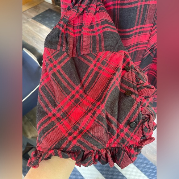 Soft Surroundungs Size 1X red/black plaid dress - Picture 6 of 12
